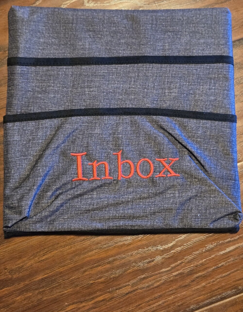 New Mail/paper/homework Hanging Organizer 2 Pockets Embroidered Inbox